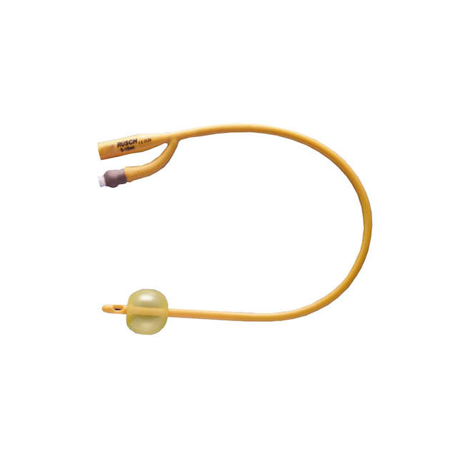 Foley Catheter, 2-Way, L16" Gold