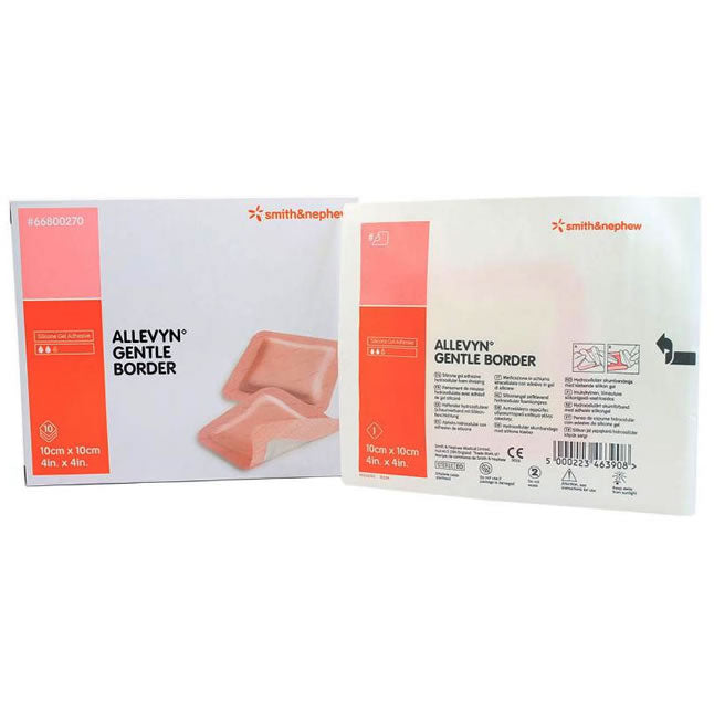 Pansement hydrocellulaire doux ALLEVYN™ à bordures fines, adhésif en gel de silicone
