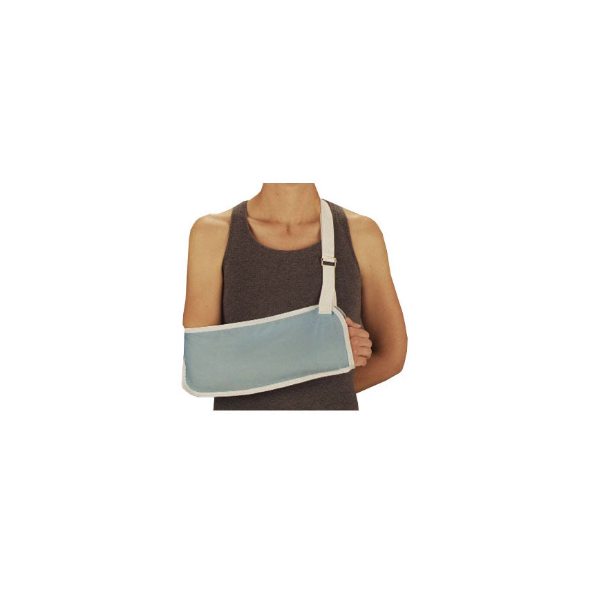 Écharpe de bras, pochette étroite, bleue, non stérile