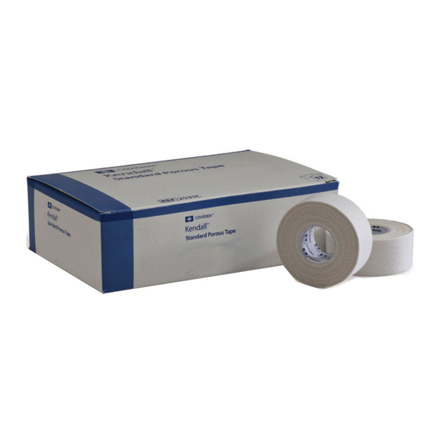 Kendall Standard Porous Tape, White, 3IN x 10YD