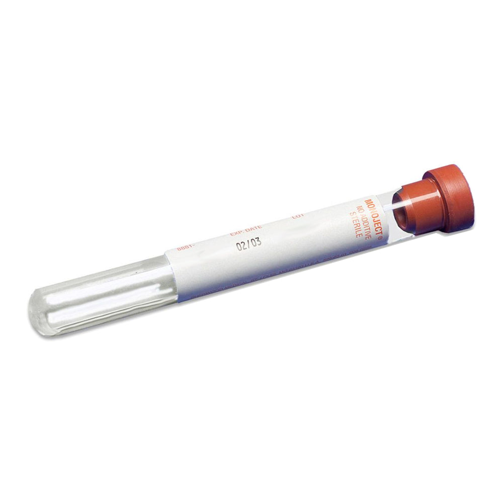 Monoject™ Silicone Coated Blood Collection Vacuum Glass Tube without Additive