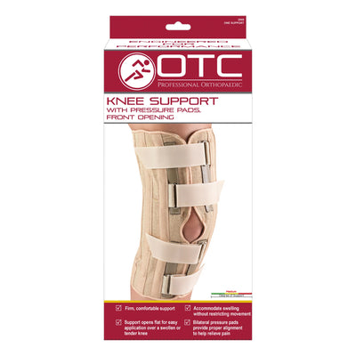 OTC "Orthotex" Elastic Knee Support/Pad/Front Opening Beige